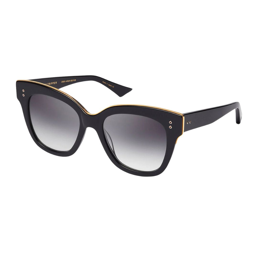 Dita Day Tripper 22031-A-BLK-GLD-55 – Unisex Square Sunglasses